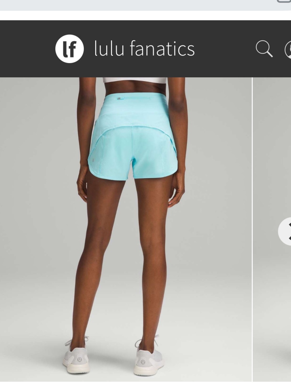NWT Lululemon Speed Up High-Rise Lined Short 4" Sz 10 Long Cyan Blue